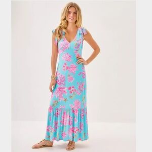 NWT Lilly Pulitzer Aquinnah Woman Maxi Dress Size US 14